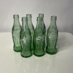 6 Vintage Coca Cola Bottles