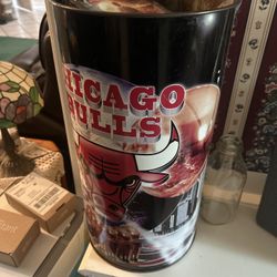 Chicago bulls Aluminum Trashcan