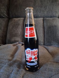 Coca-Cola Classic Big Drive of '89 Montana Collectible Bottle