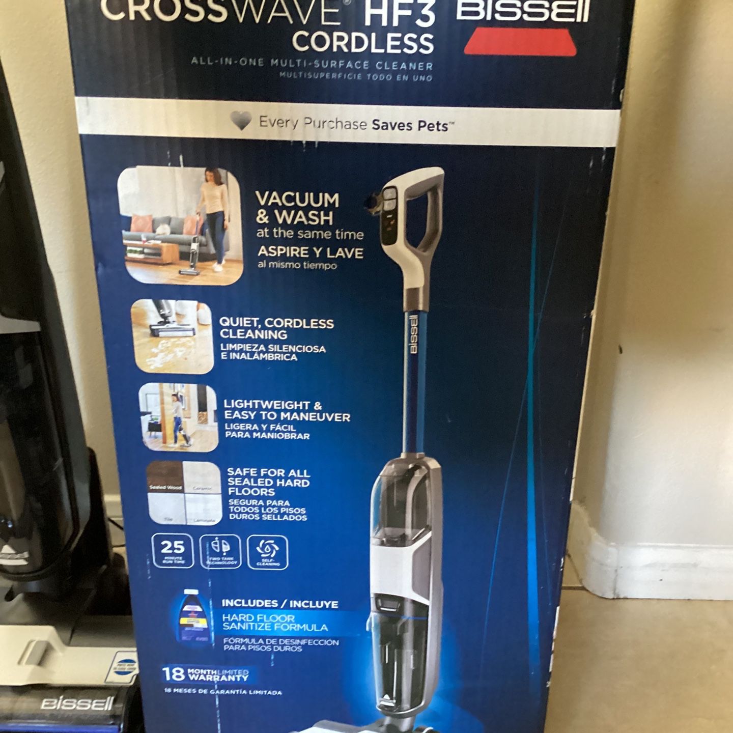 Bissell Cordless  Vacuum For dry & Wet Floors 