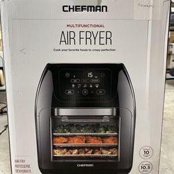 Chefman TurboTouch Easy View Air Fryer, The Most Convenient And Healthy Way To Cook Oil-Free, Watch Food Cook To Crispy And Low-Calorie Finish Through