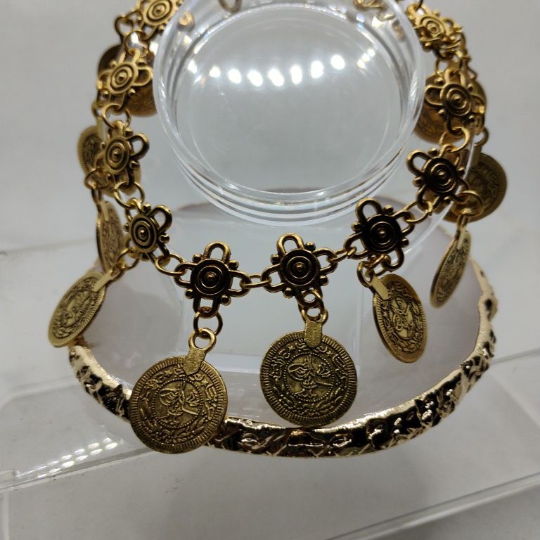 Vintage Style Coin Anklet