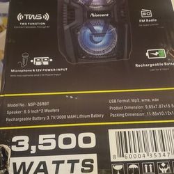 Norcent Portable Bluetooth Speaker With Mic Brand New!!!