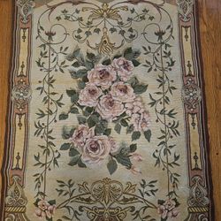 $35.00 - 56" Wall Art Tapestry, "Venetian Roses" - NEW!