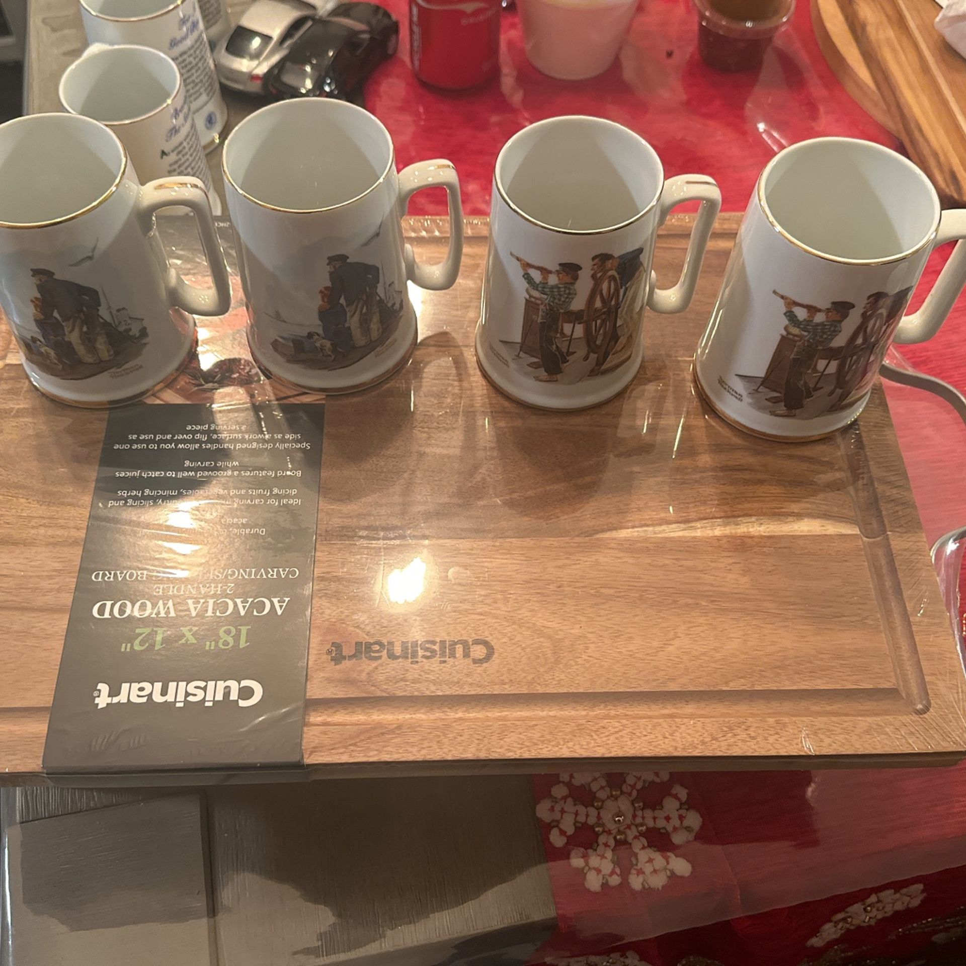 norman rockwell museum cups