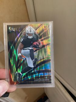 Ashton Jeanty rookie Select Tie Dye Club Level /25 card