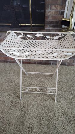 Vintage Metal Folding Table