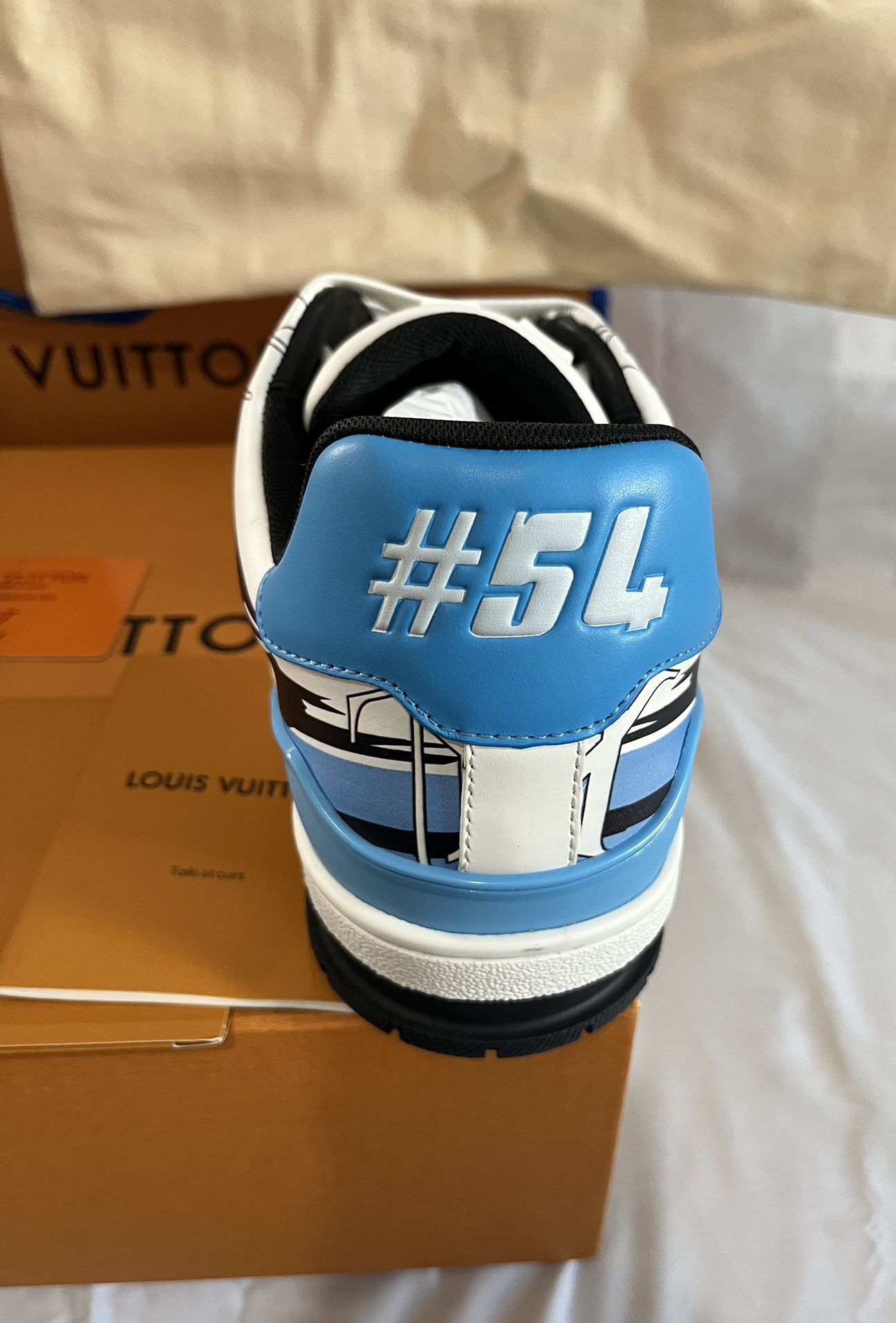 SALEOFF Louis Vuitton LV Trainer #54 Light Blue White - USALast