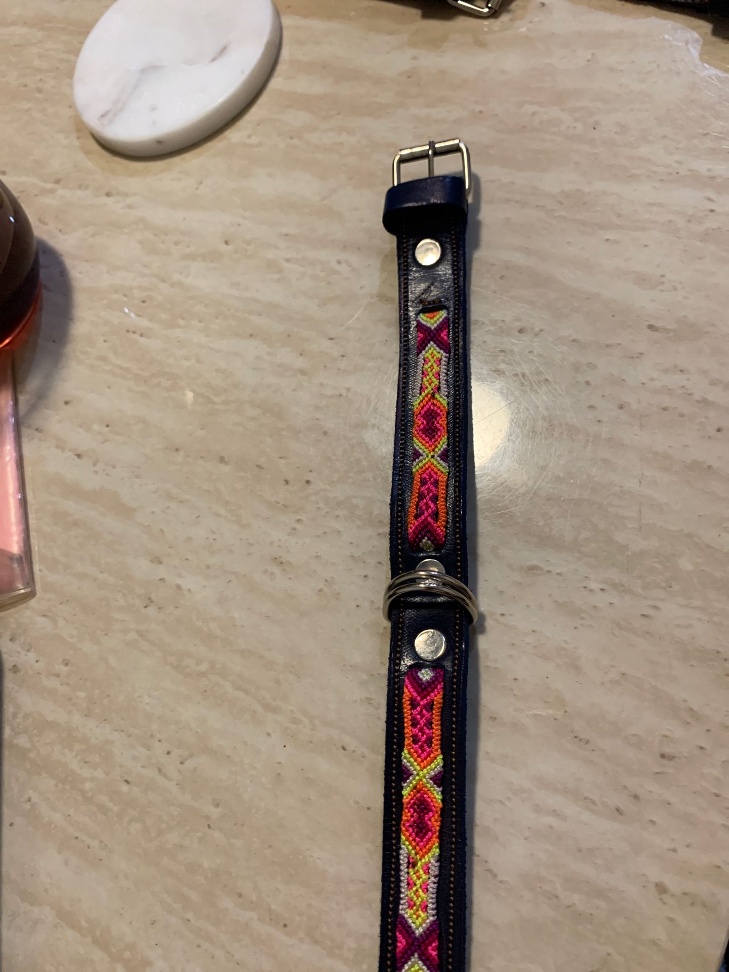 12 inches long leather collar