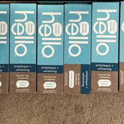 Hello fluoride-free toothpaste 5.2 oz: $3 each