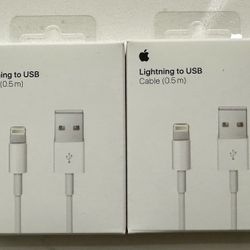 Apple Lightning to USB Cable (0.5 m) – Brand New Sealed