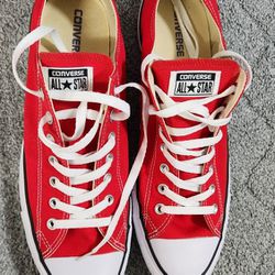 Converse Chuck Taylor All Star OX M9696 Red Size 13 Men Shoes, Sneakers, Box Included, Gently Used Twice