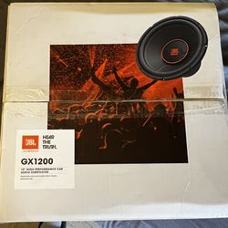 JBL by HARMAN HEAR THE TRUTH. GX1200 12" HIGH PERFORMANCE CAR AUDIO SUBWOOFER Subwoofer 