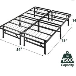 Zinus 14" Metal SmartBase Tool-Free Assembly Bed Frame, No Box Spring Required, Full