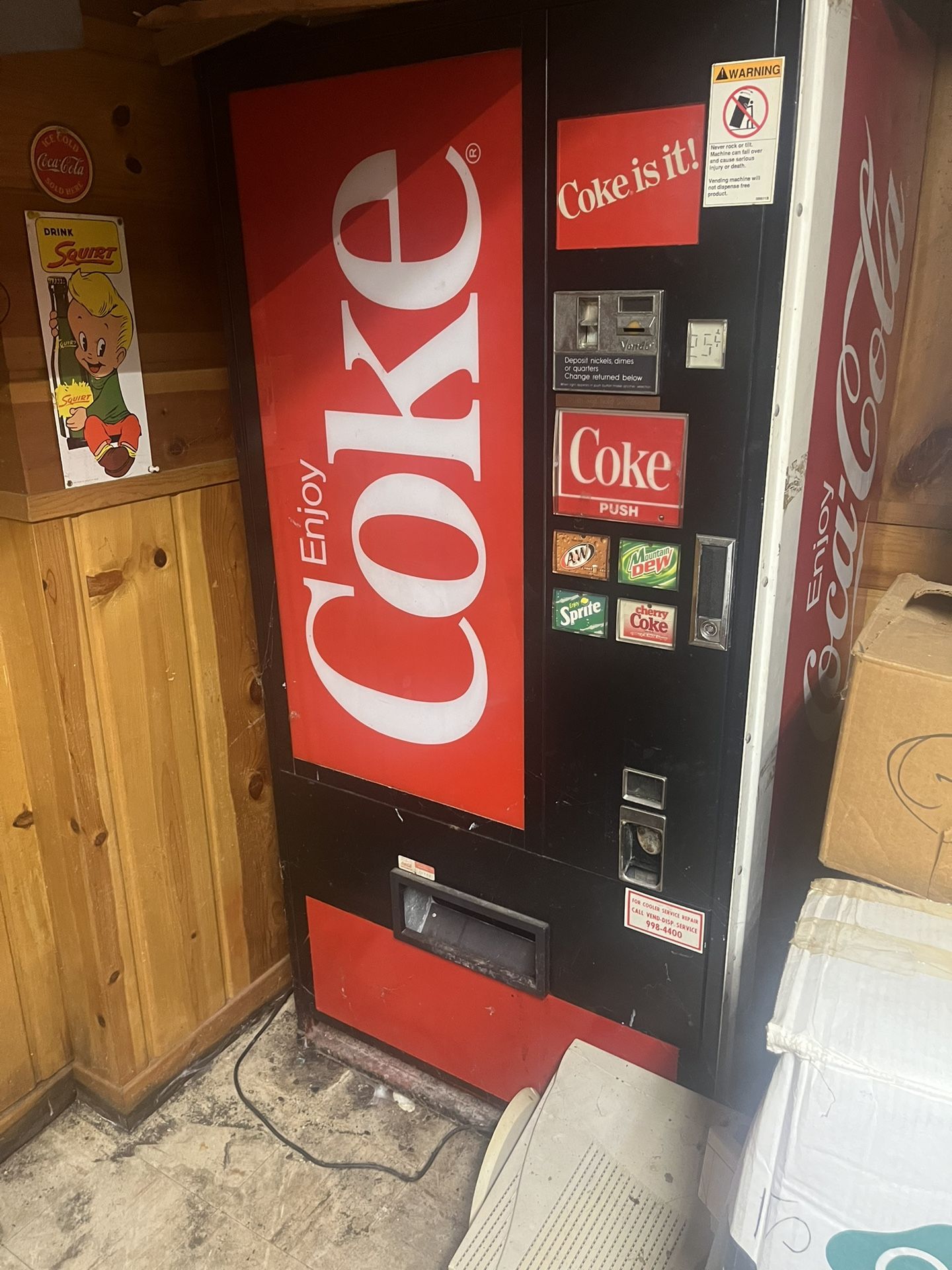 Coke Machine. Works