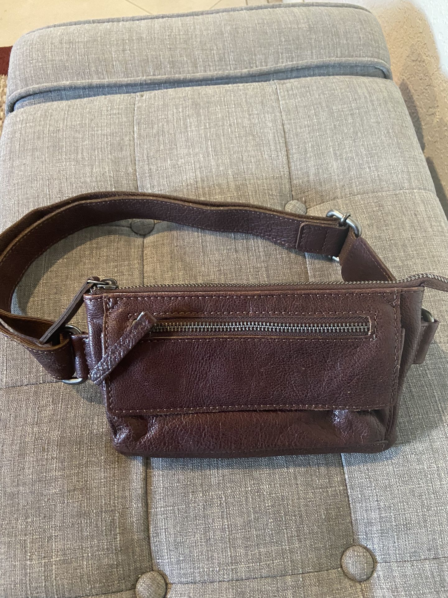 Spikes & Sparrow Leather Waist Bag 