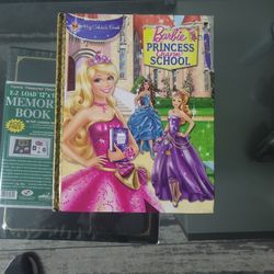 Barbie princess charm school collectible golden book