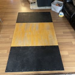 Homemade deadlift platform