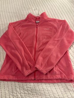 Columbia Pink Fleece Full-Zip Jacket