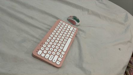 Mouse and keyboard both pink matching