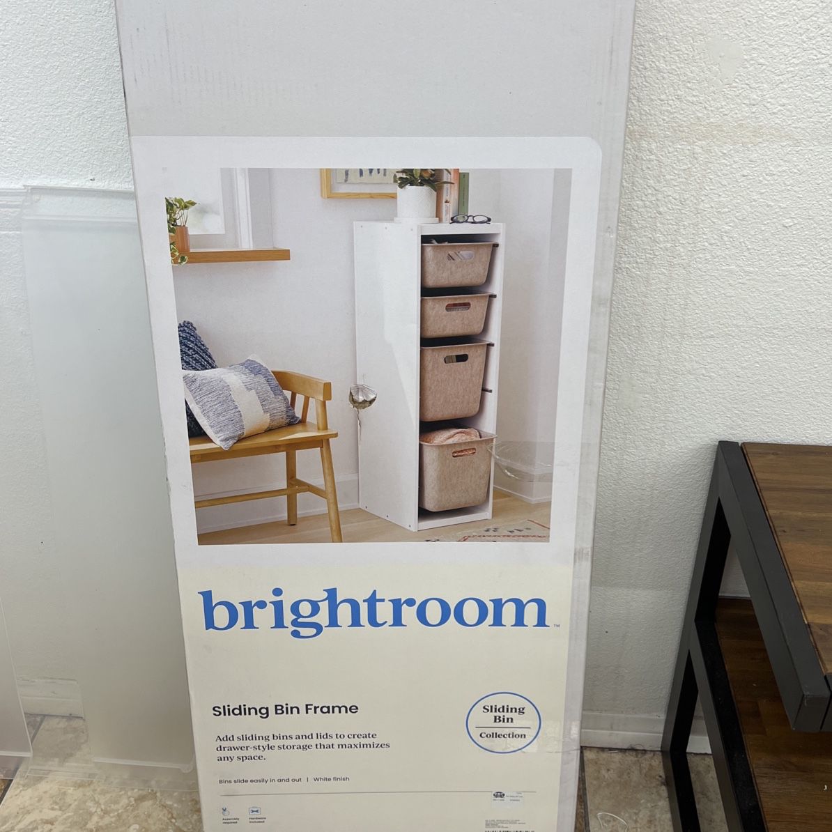 Brightroom Sliding Bin Frame Brand New