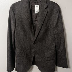 Banana Republic 40R Charcoal Blazer Jacket