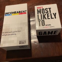 Party Games - “Incohearant” And “Who’s Most Likely To…”