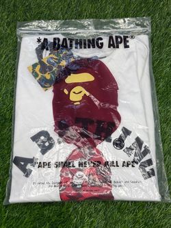 A Bathing Ape BAPE Pink Camo Logo T-Shirt