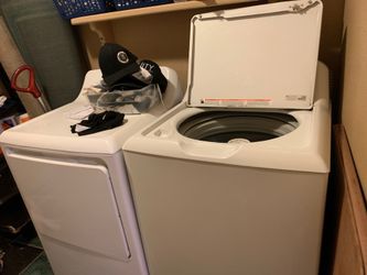 Electric GE washer and dryer