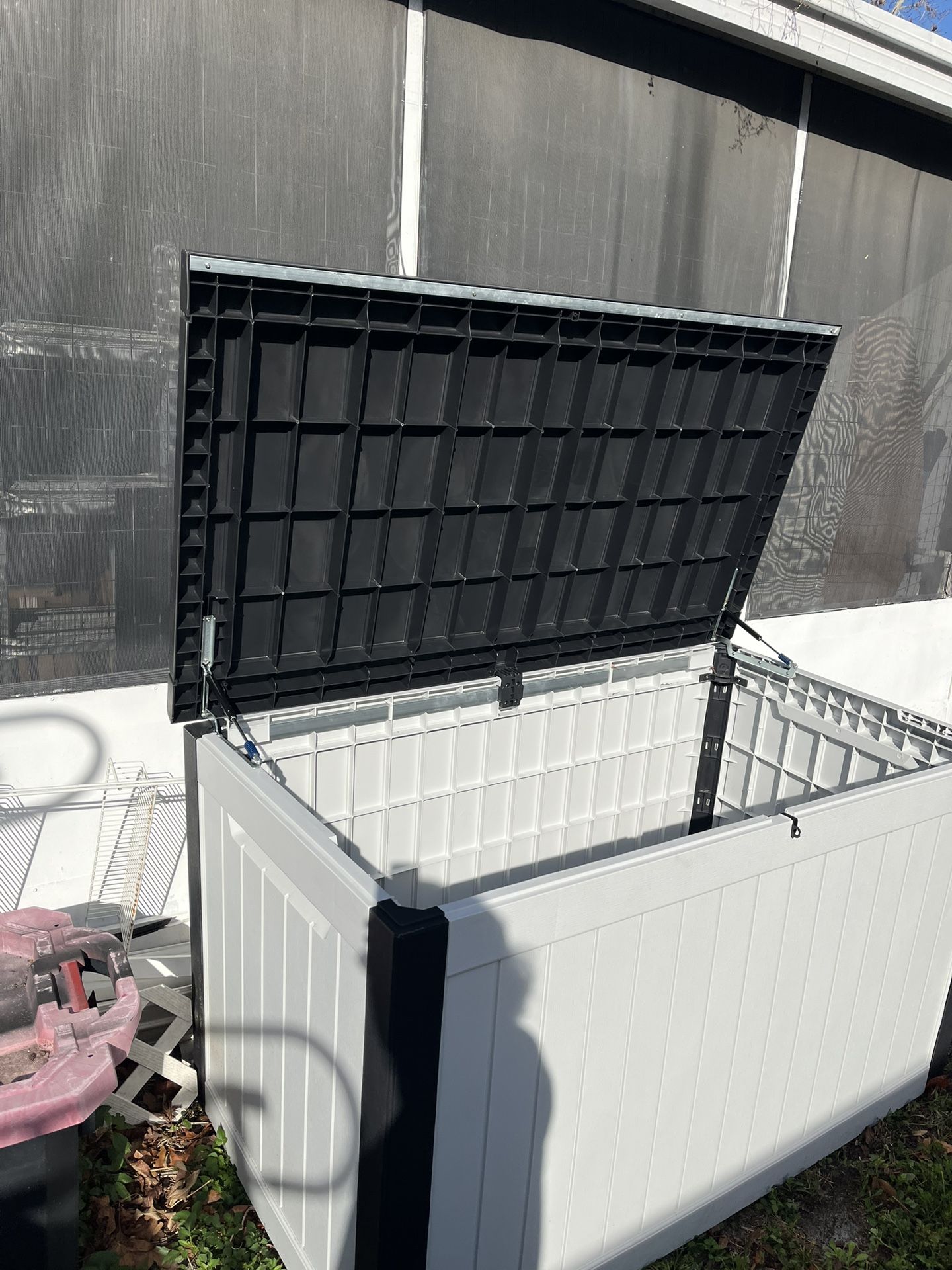 Dextrus Extra Large Outdoor Deck Box - 230 Gallon Capacity for Outdoor Furniture, Gardening Tools, and Sporting/Pools Gear - Durable Weather Resistant