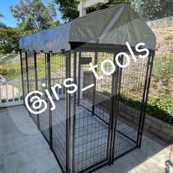 Large welded wire steel dog kennel cage Jaula new!