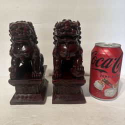 A Pair Of Resin Foo Dog