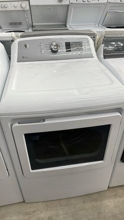 GE White Front-Load Dryer