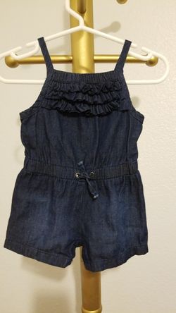 Denim romper 3 months
