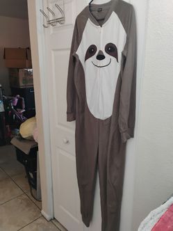 Sloth Adult LARGE Zip-Up Onesie