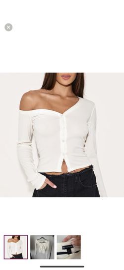 PLT Assymetrical white top