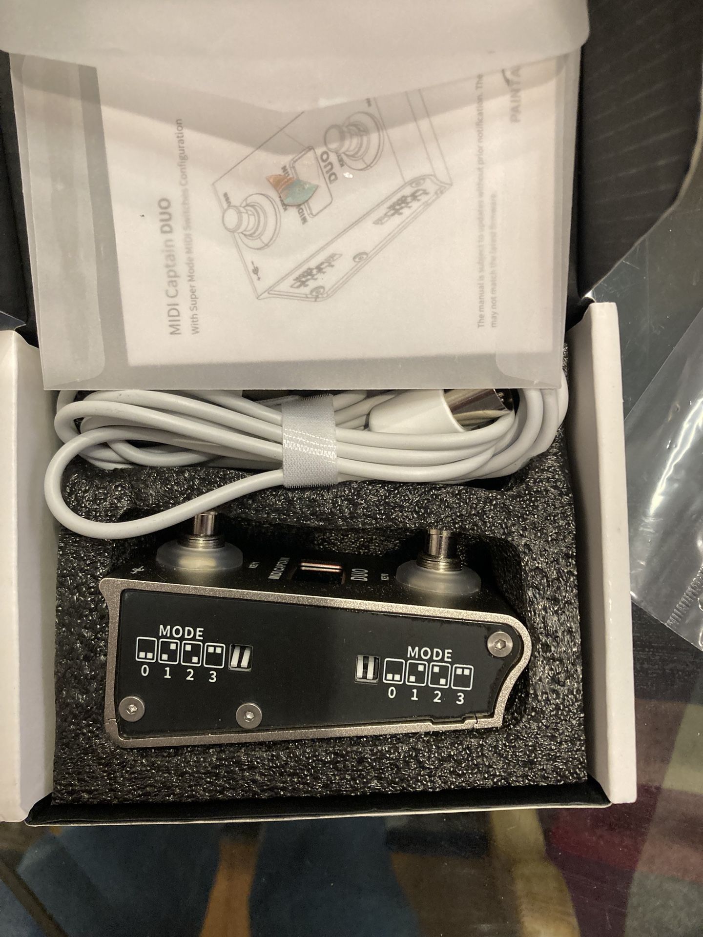 Paint Audio MIDI Captain DUO Foot Controller Multi-Effects Keyboards Synthesizer USB-MIDI DAW DSP Software USB-HID Support Multi-state Switch Cycling
