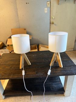 Set- two bed side lamps