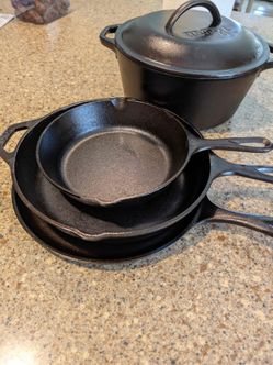 Barely used cast iron set
