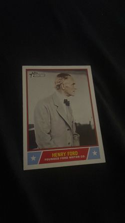 Topps Heritage Henry Ford Trading Card