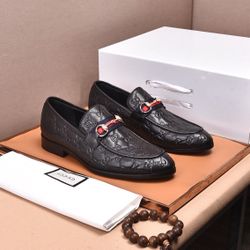 Gucci GG Men’s Leather Shoes With Box 2026 New