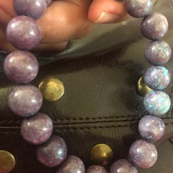 Semiprecious gemstone stretch bracelet size 8