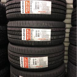 225/45/18 Kumho New Tires Mounted And Balanced 