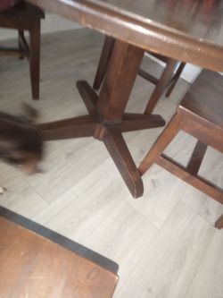 wooden table