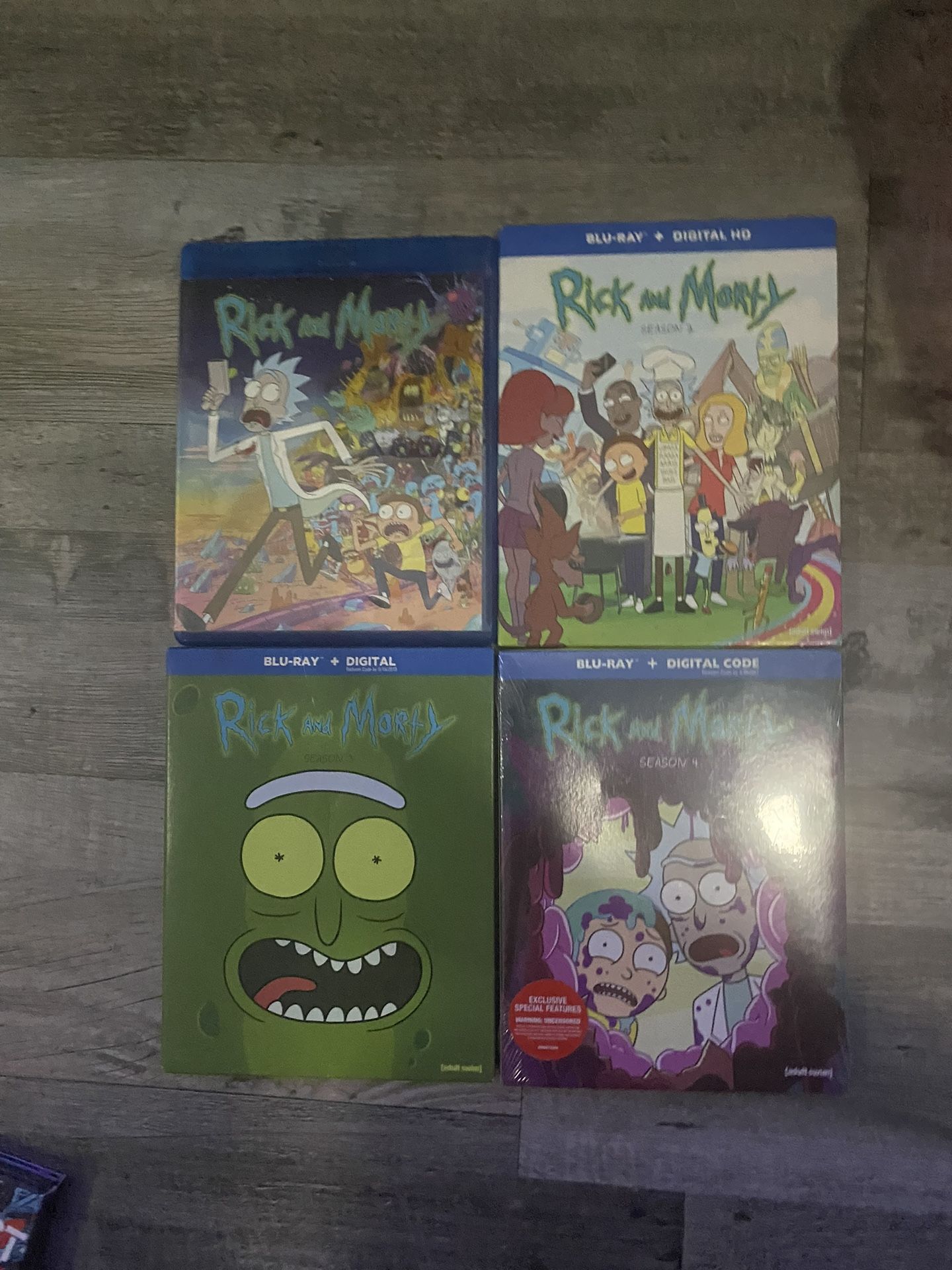 Rick And Morty DVD’s    (BlueRays)