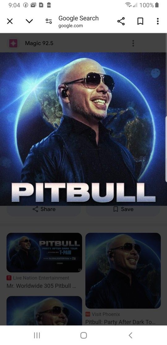 Pitbull Concert tickets