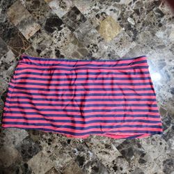 Womens Orange Skirt Bathing Suit Bottoms Sz 10