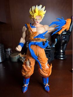 PVC action figure of Super Saiyan Goku from Dragon Ball Z