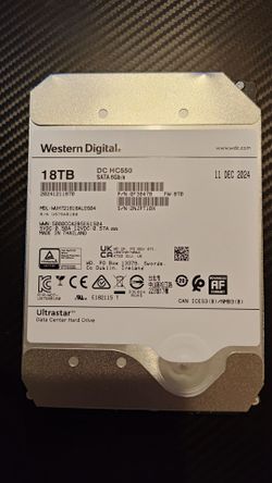 Unused 18TB Hard drive
