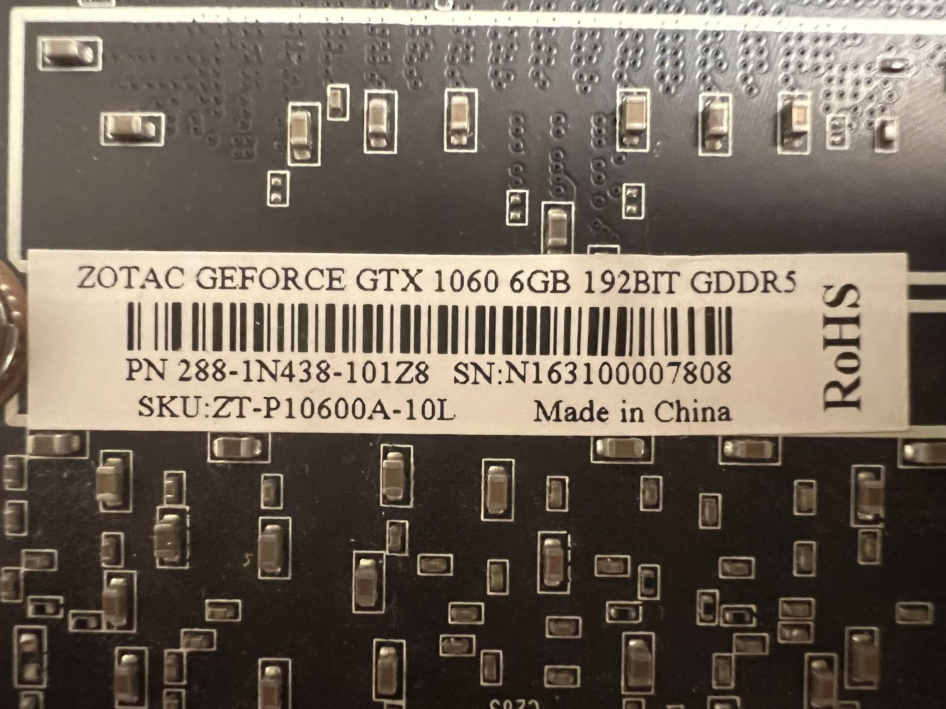 Zotac GeForce GTX 1060 6GB